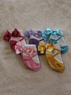Set of 5 Trumpette Ballerina Baby Socks